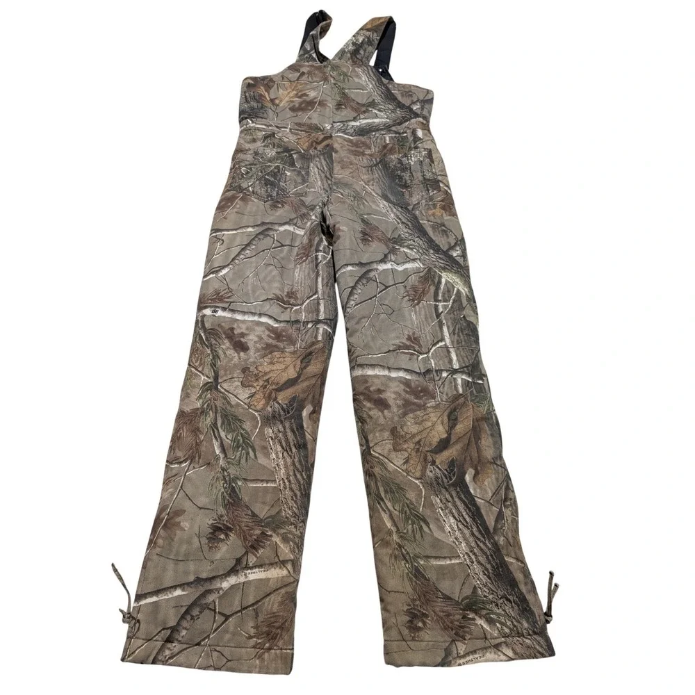 Russell Outdoors Bib Overalls Youth XL Camo Flintlock Insulated Hunting Realtree